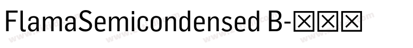 FlamaSemicondensed B字体转换
